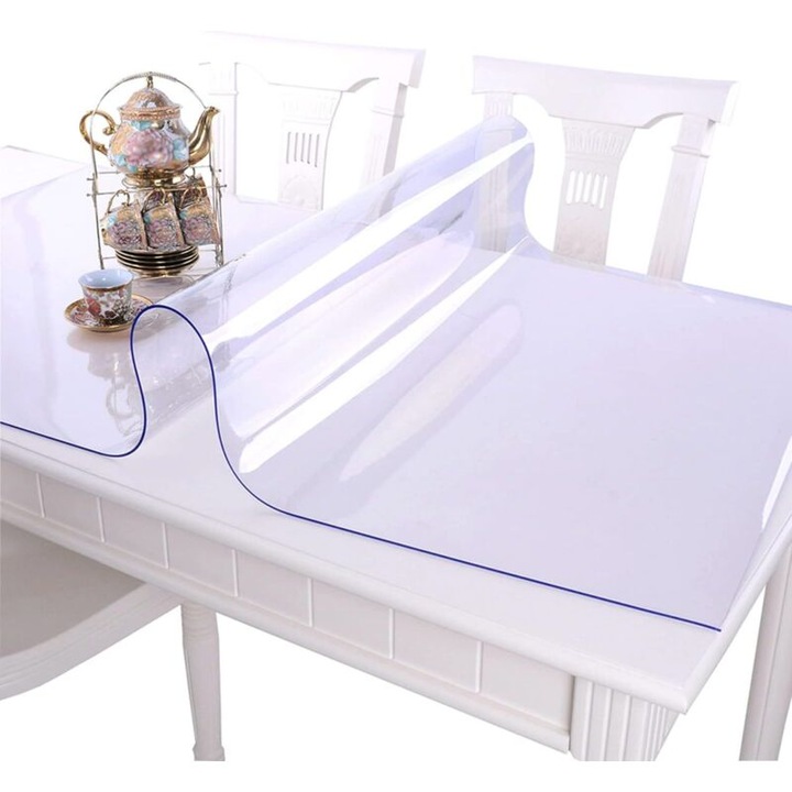 Átlátszó PVC asztalterítő 1mm 60x100cm vízálló hőálló