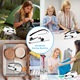 Mini masina de cusut, portabila, Fara fir.Alimentat cu USB/baterie, 5W, 2 viteze, ABS.Impermeabil, fin la atingere, maner antiderapant, usor de utilizat.Reparati haine, manusi, esarfe, perdele, textile etc.Cu clema, rigla de banda, bobine etc.Alb