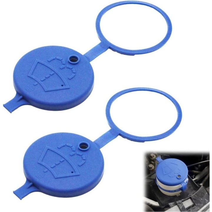 Set 2 capace rezervor lichid parbriz universal, albastru