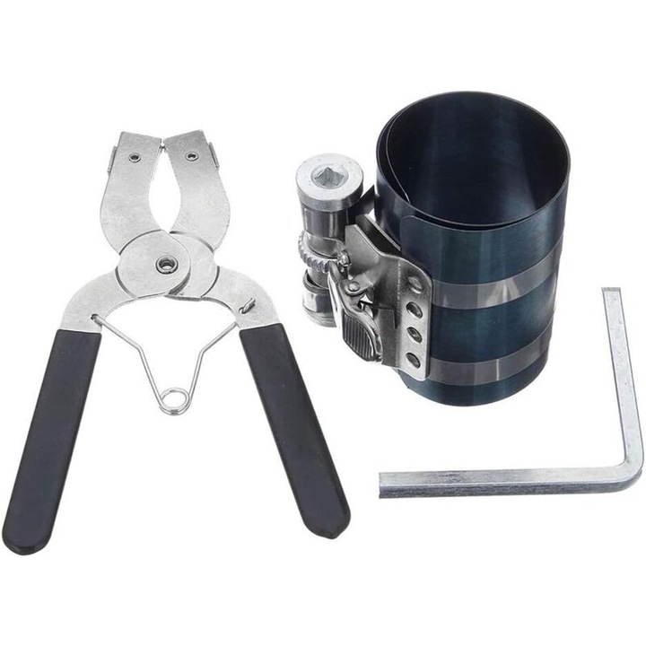 Dugattyúgyűrű szerelő fogó 3 hüvelyk 53x175mm mangán acél