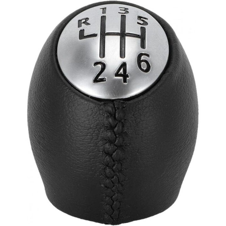 Buton schimbator viteze 6 trepte Renault Megane III Scenic Laguna Espace Master Trafic negru 4.15x4.15x6.25cm
