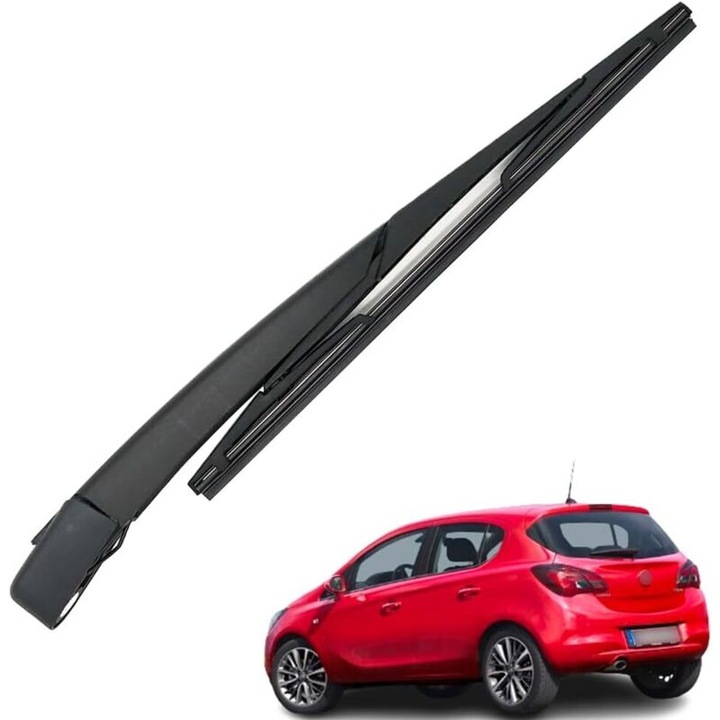 Brat stergator spate si lama, 300x275mm, negru, set