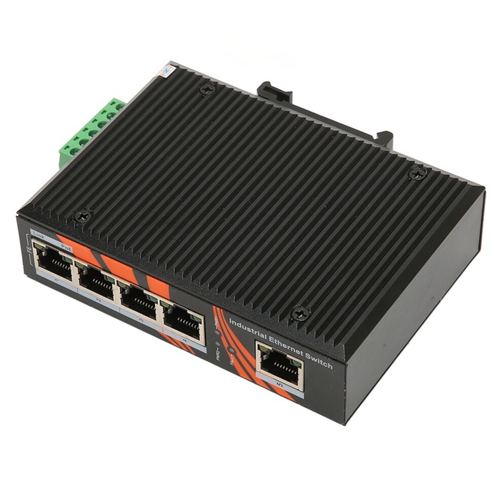 Индустриален Ethernet гигабитов суич, метален корпус, IP40, 10 порта