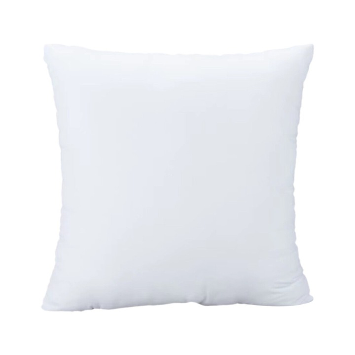 Dekoratív párna poliészter töltettel 45x45cm fehér puha bolyhos
