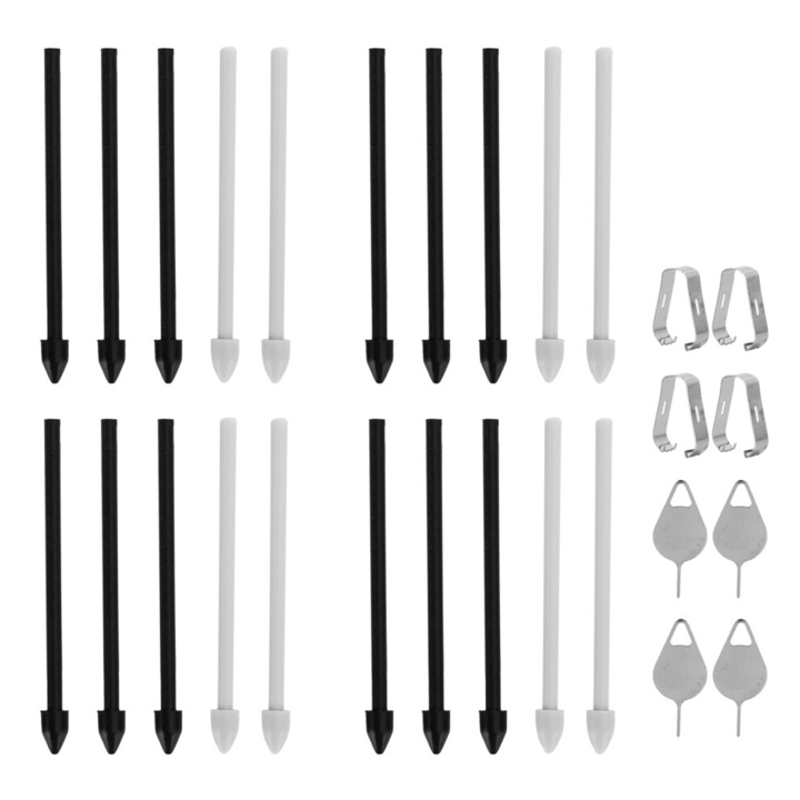Varfuri compatibile S Pen pentru Samsung Note20Series, metal si ABS, set cu unelte