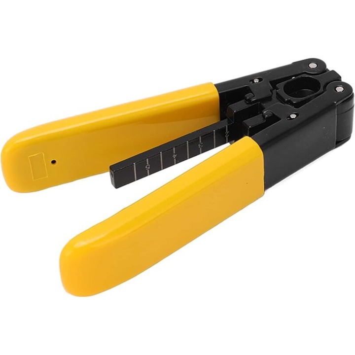 Többfunkciós sárga optikai kábel csupaszító fogó, 25x110x20mm