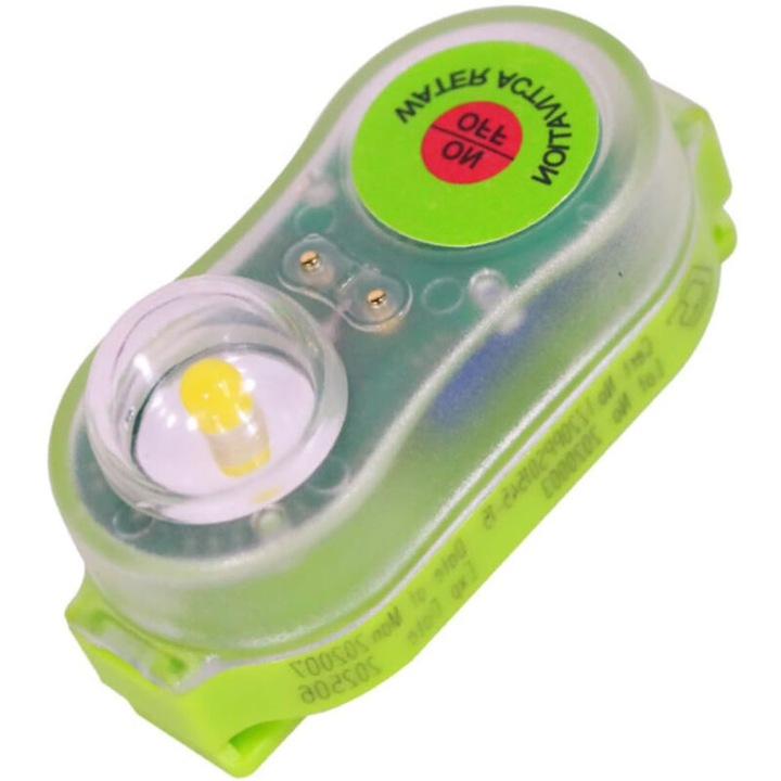 Lumina LED de urgenta pentru vesta de salvare, stroboscop automat, rezistenta la apa, 30g