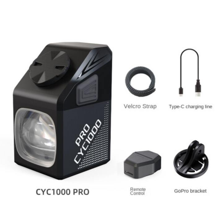 CYC1000 PRO 1000LM kerékpár első lámpa, vakításmentes