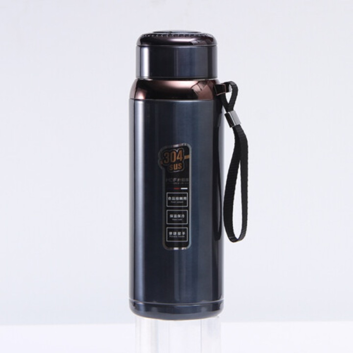 Termosz teainfúzióval, 304-es rozsdamentes acélból, szivárgásmentes, 500ml