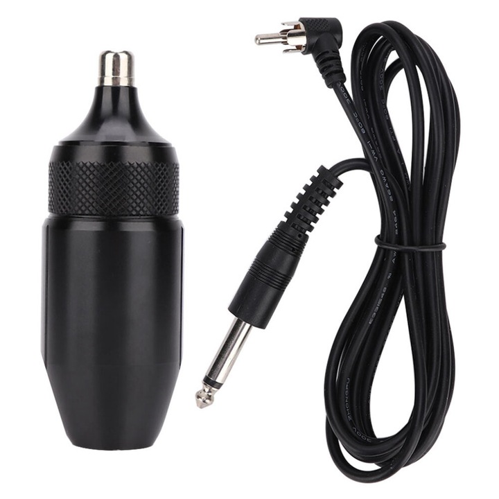 Masina de tatuat rotativa usoara, puternica, sistem direct drive, negru, compacta
