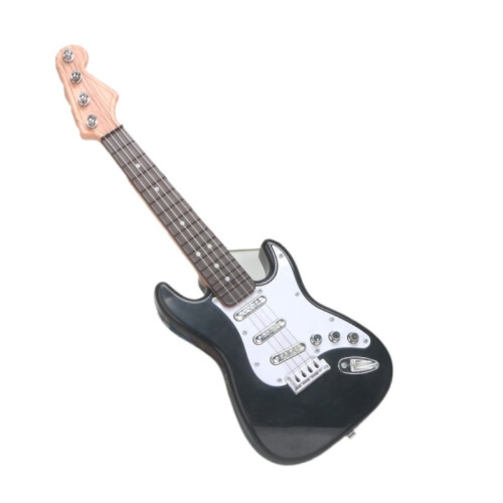 Gyermek elektromos gitár, fekete, 43cm