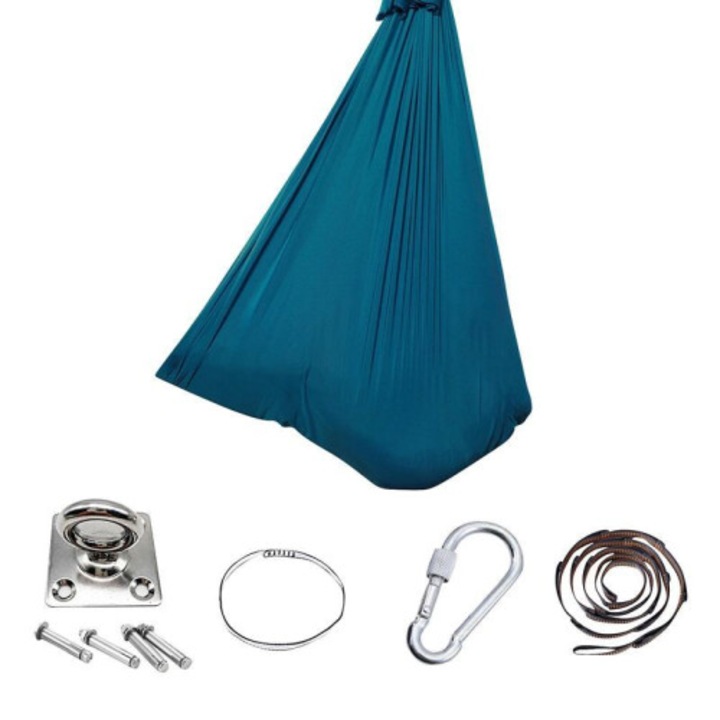 Scaun suspendat reglabil pentru yoga, hamac senzorial, D, multicolor