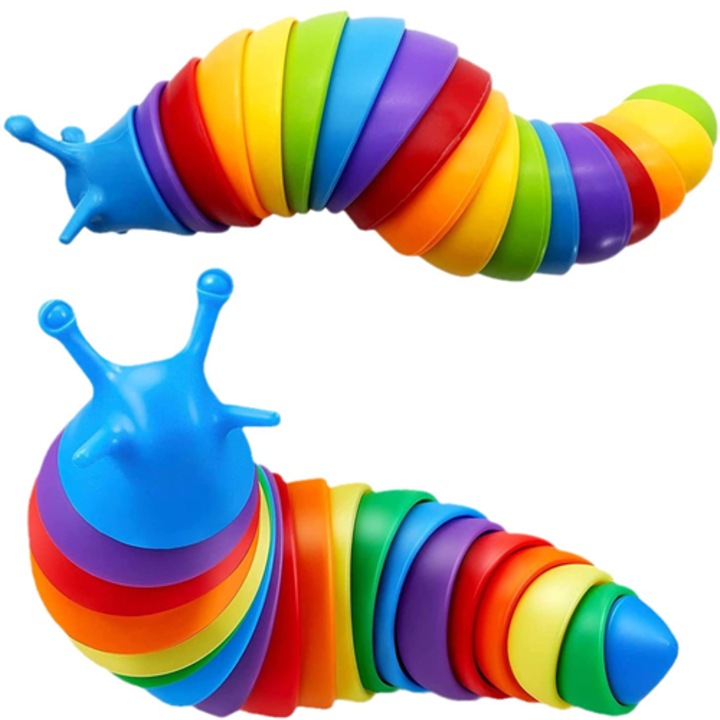 Interaktív színes 3D csiga játék 18cm