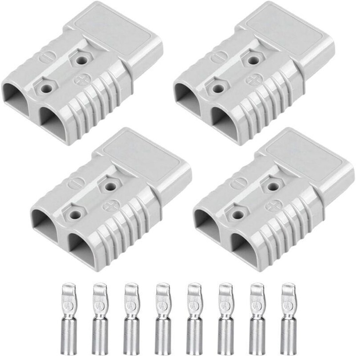 Conector rapid baterie set 4 piese 175A argintiu