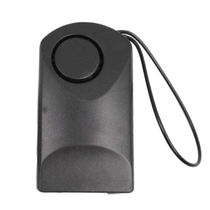 Alarma usa cu senzor tactil, 120dB, fara baterie, negru