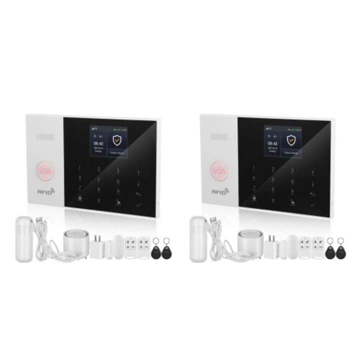 Безжична домашна алармена система комплект 2 ABS 2G WiFi