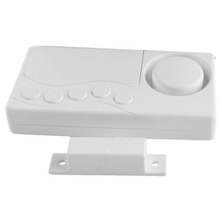 Senzor deschidere usa wireless, alarma cu intarziere, securitate usa si fereastra, alb