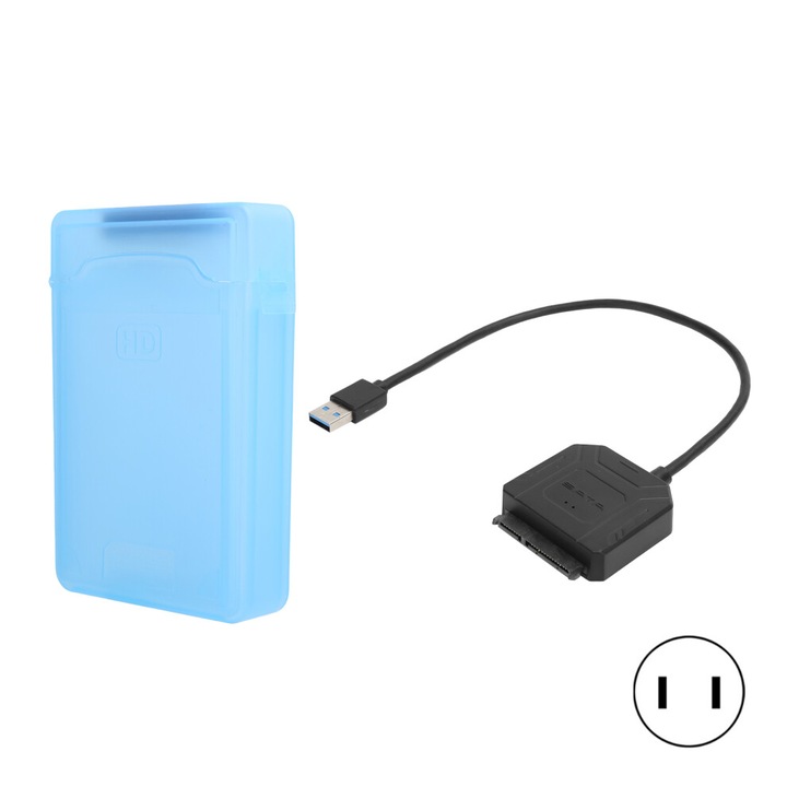 Adaptor SATA la USB 3.0, suport alimentare, viteza mare, 2.5 3.5 inch