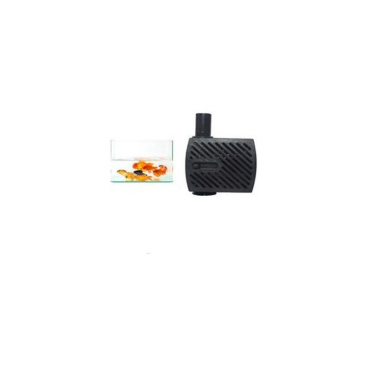 Pompa submersibila mini 4W, ajustabila, silentioasa, 4.6x4.6x3.6cm