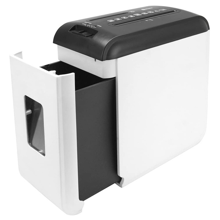 Distrugator documente Waytex 77322, 10 coli, cross-cut P4, alb-negru, 15L