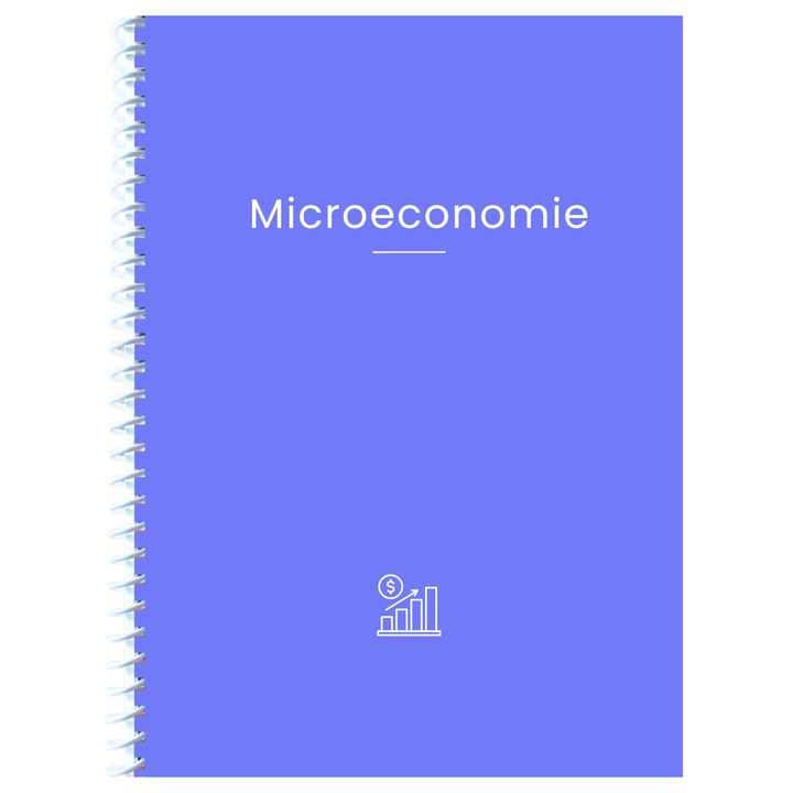 Caiet Studentesc cu spirala, Foi veline, 100 File, A4, personalizat Microeconomie