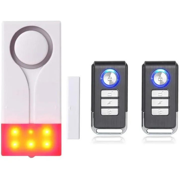 Alarma usa-fereastra, 108 dB, lumina, 8.8x4x1.7 cm