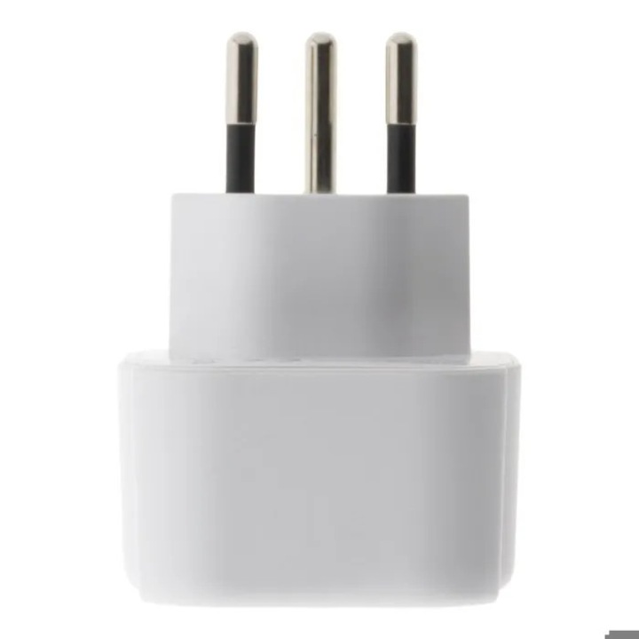 Svájc/Liechtenstein-EU utazó adapter, fehér, 230V 10A 2500W