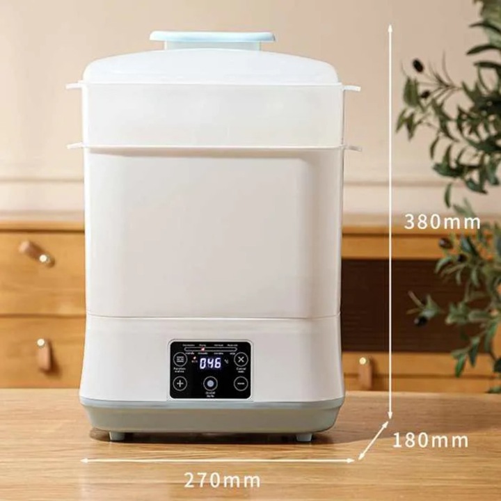 Sterilizator abur 2in1 si uscator biberoane 20L alb touchscreen multifunctional