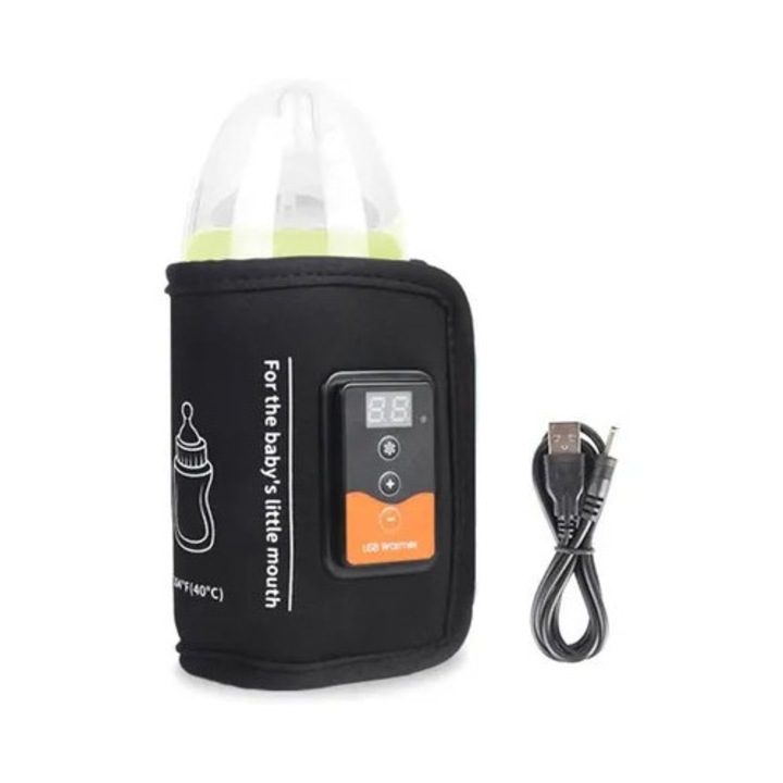 Incalzitor biberon, dublu, sterilizator cu aburi, USB, portabil