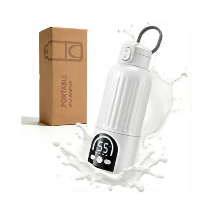 Incalzitor biberoane, 35-70°C, Incalzitor biberoane portabil de 500ml, Functie de sterilizare