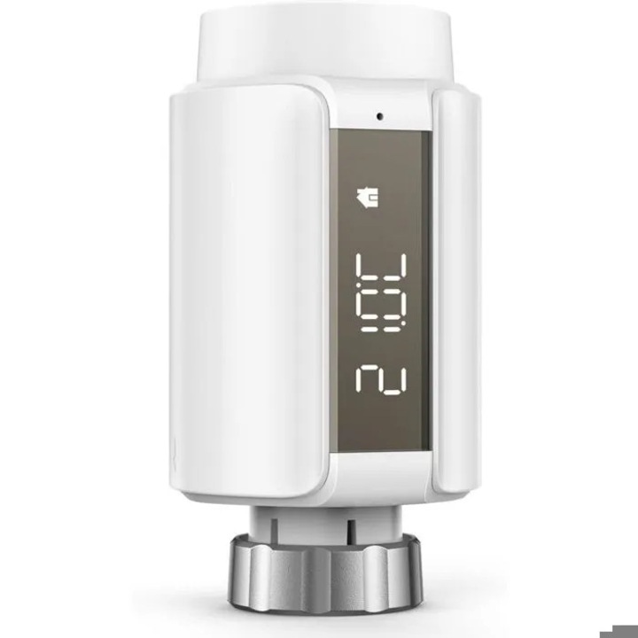 Programozható Bluetooth termosztatikus szelep radiátorhoz, fehér, univerzális