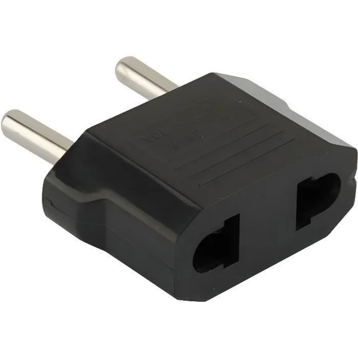 Utazó adapter USA-ból Franciaországba, kompakt, 250V 6A, fehér