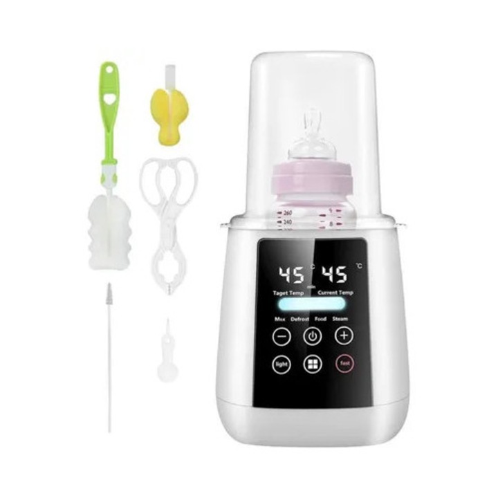 Incalzitor biberon portabil multifunctional 6 in 1, alb