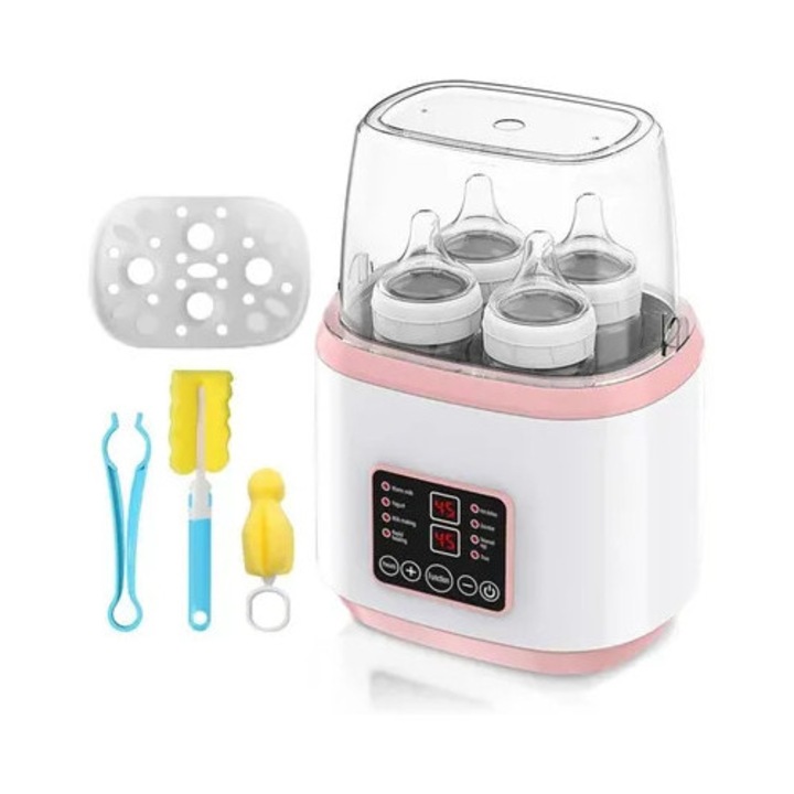 Incalzitor biberon 8 in 1, sterilizator rapid, decongelare, ecran LCD, fara BPA