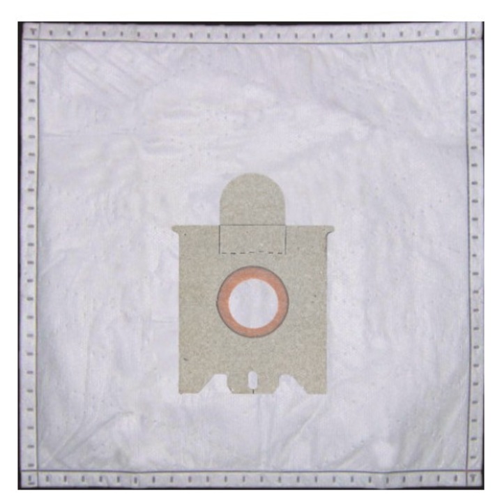 Set 8 saci aspirator cilindric alb 17 TNT nontesut