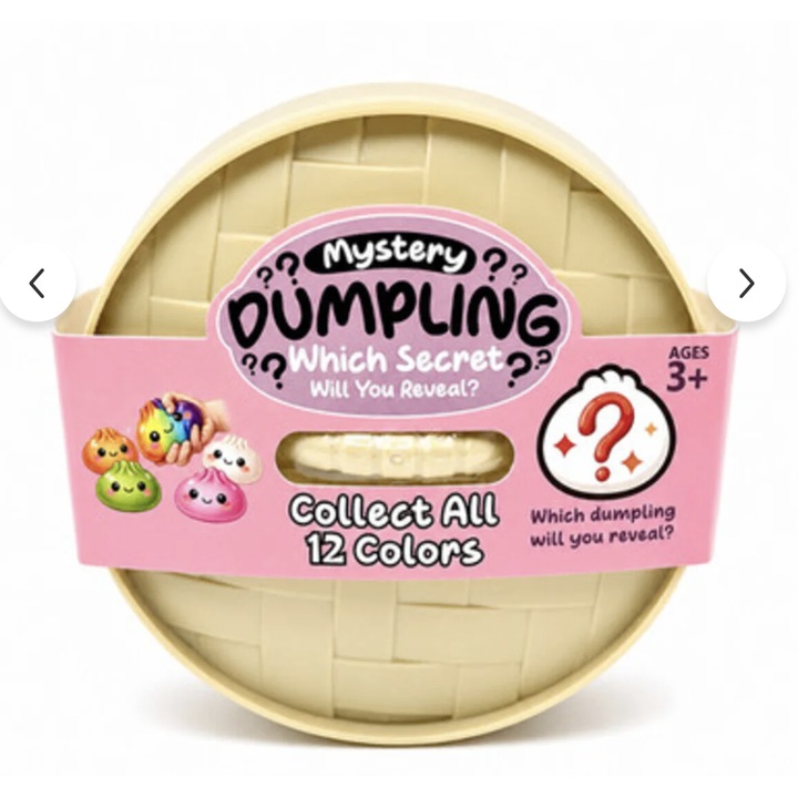 Jucarie de Relaxare Squishy Model Coltunas XL, Dumpling Antistres Uriasa in Mini Vaporizator Steamer