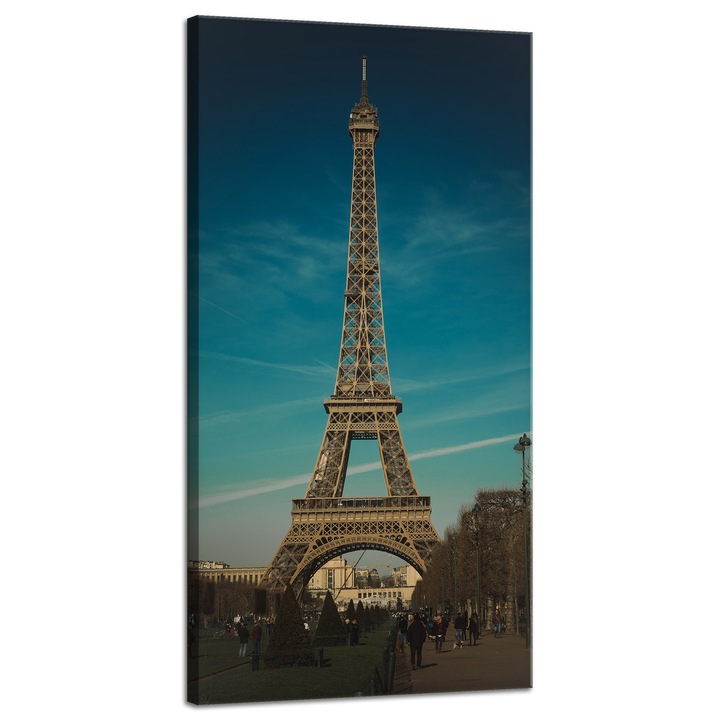 Картина върху платно MPINK, Архитектура Айфелова кула, 40x80см, текстурирана, UV устойчива
