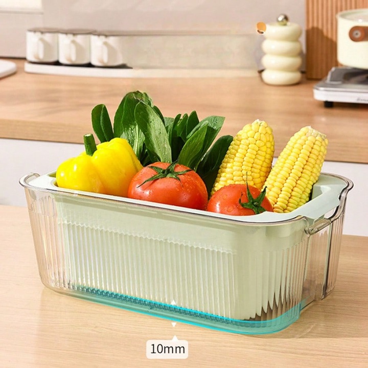 Scurgator vase, plastic, capacitate mare, verde avocado, dimensiuni mari