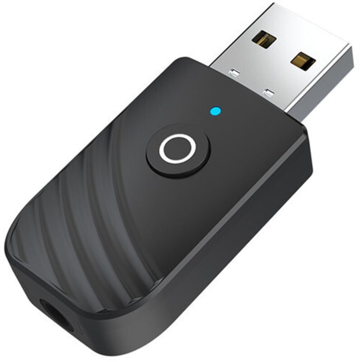 Bluetooth 5.0 3 az 1-ben adapter, kompakt