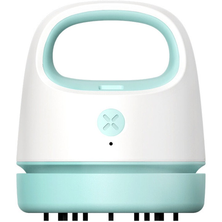 Aspirator de birou portabil mini, USB, alb, 18x6x6cm