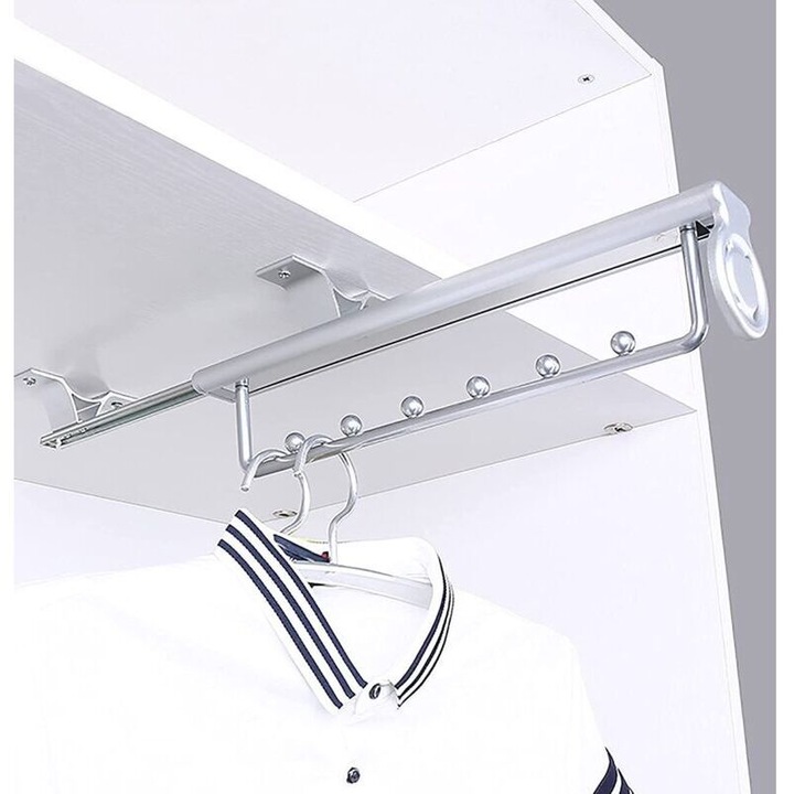 Suport haine glisant 35cm, capacitate 25kg, otel si aluminiu