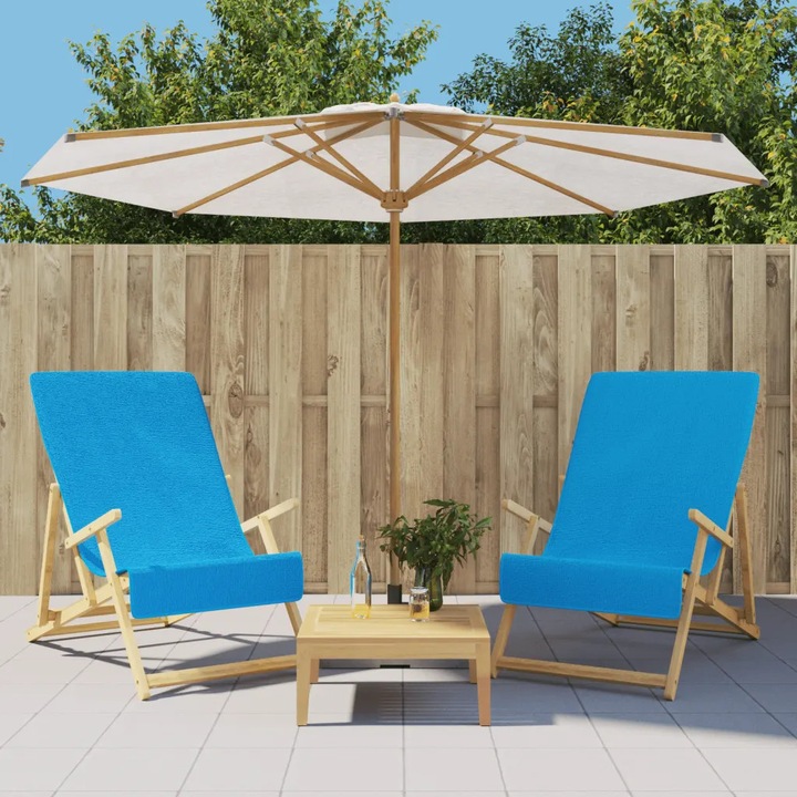 VidaXL strandtörölköző szett 2 db türkiz 60x135cm 400g/m