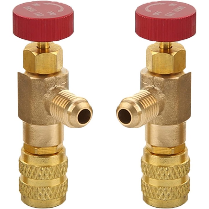 2 részes folyékony biztonsági szelep adapter, R410A R22 biztonsági szelep, hűtőközeg-szabályozó szelep, légkondicionáló hűtőszelep, légkondicionáló áramlásszelepekhez