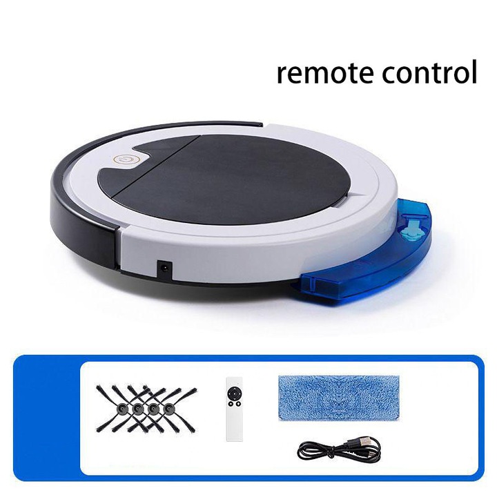 Aspirator robot 3 in 1, Silentios, curatare automata, design ultra-subtire, baterie de lunga durata
