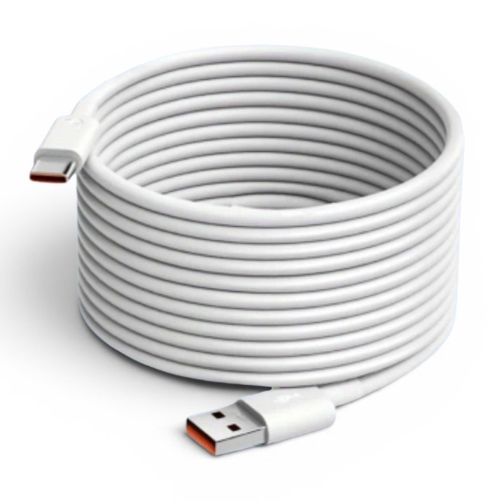 Cablu de incarcare extensibil USB-A LA TYPE-C de 12 metri, 5V 1-2A, poate fi utilizat pentru incarcarea telefonului mobil, alimentarea camerei, linie de intrare USB-A la iesire Type-C