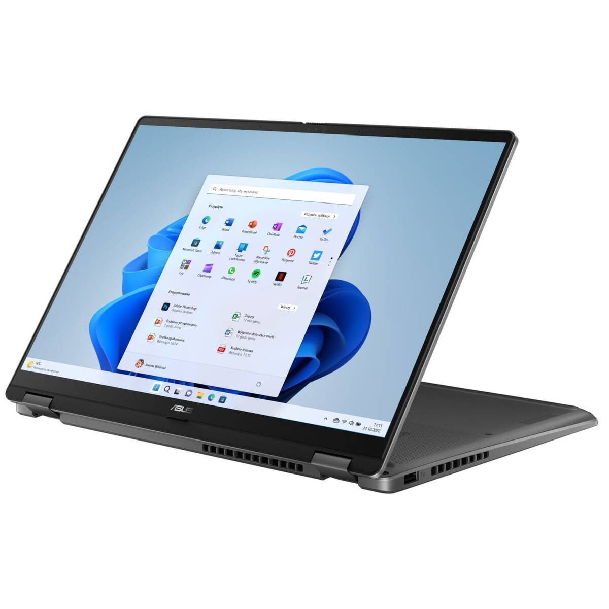 Laptop ASUS Vivobook 14 Flip OLED WUXGA 14 inch Intel Core Ultra 5 226V 16GB 512GB SSD Windows 11 Home Grey