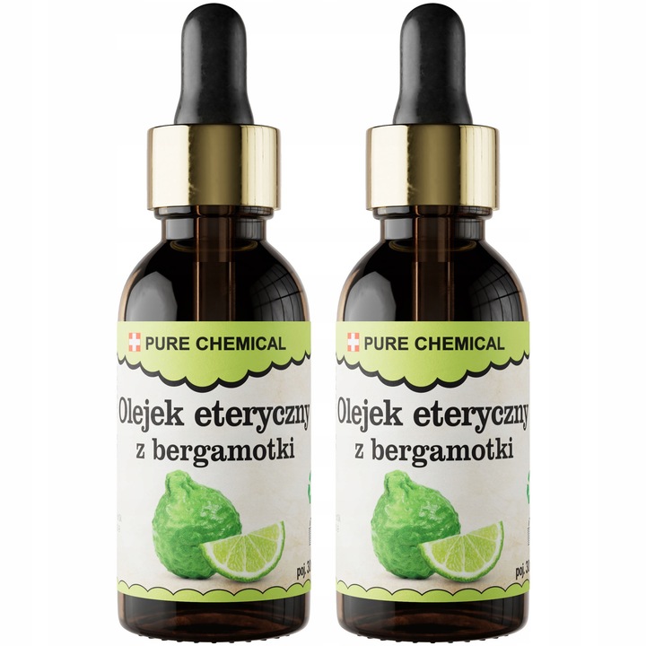 Bergamott illóolaj szett, Chosa, Pure Nature, 2 x 30 ml, 100% tiszta, természetes, pipettával, aromaterápia, relaxáció, kozmetikai