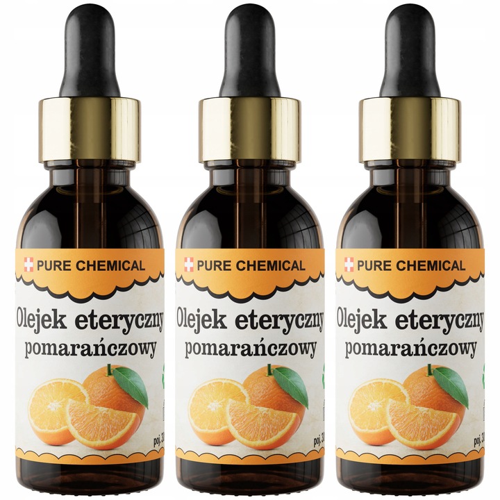 Narancs Illóolaj Szett, Chosa, Pure Nature, 3 x 30 ml, 100% Tiszta, Természetes, Pipetta, Immunitás, Aromaterápia, Energia