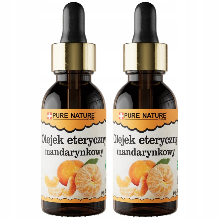 Mandarina illóolaj szett, Chosa, Pure Nature, 2 x 30 ml, 100% tiszta, természetes, aromaterápia, relaxáció, citrusos illat