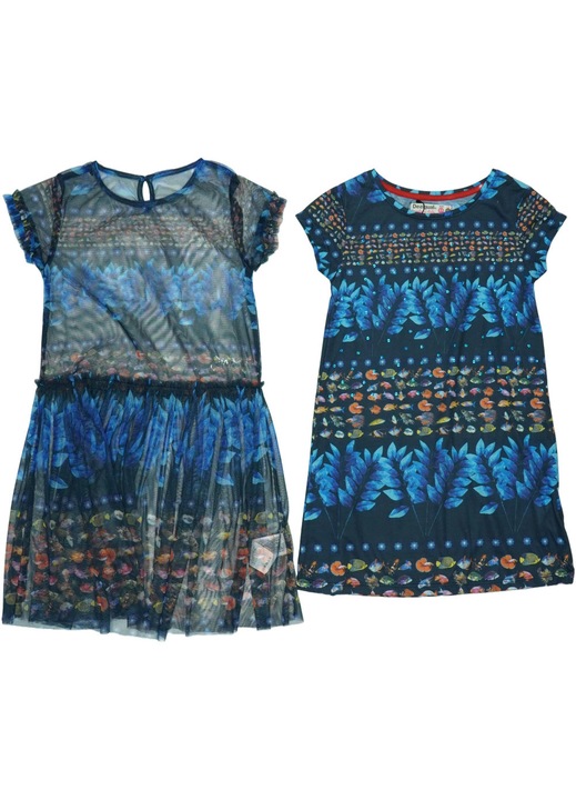 Desigual, 2 részes szett - Lányka ruha Lányoknak, Kék, 116